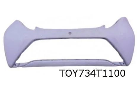Toyota Aygo (7/14-7/18) achterbumper (te spuiten) Origineel! 521590H908