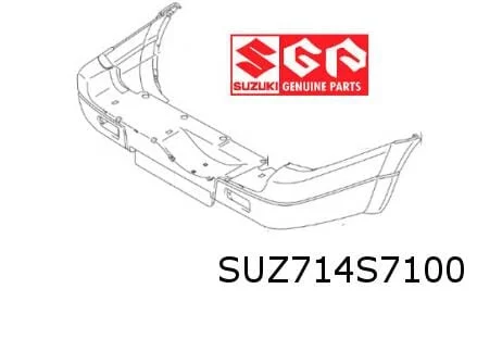 Suzuki Grand Vitara (10/01-9/05) achterbumper(Te Spuiten) (XL-7)Origineel! 7181152D11799