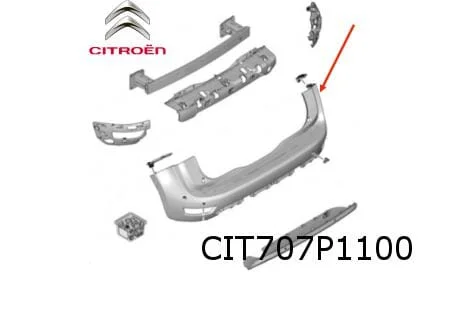 Citroën C4 SpaceTourer (6/18-) achterbumper (Te Spuiten) Origineel! 1609617280