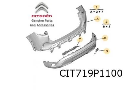 Citroën C5 Aircross (12/18-5/22) achterbumper (Te Spuiten) Origineel! 1638953480