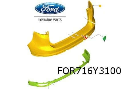 Ford C-Max (5/15-12/19) achterbumper (te spuiten) (+/- PDC) Origineel! 1920990