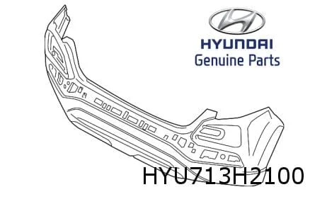 Hyundai Kona (11/17-2/21) achterbumper (te spuiten) Origineel! 86610J9001