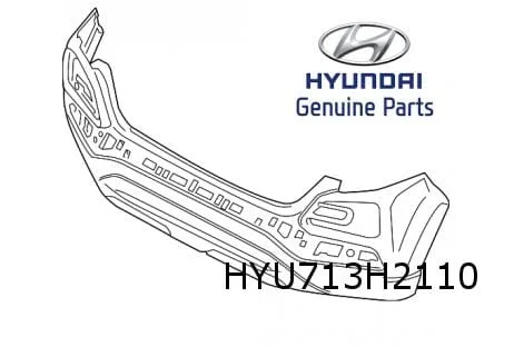 Hyundai Kona (11/17-2/21) achterbumper (te spuiten) (Bij park assist) Origineel! 86610J9011