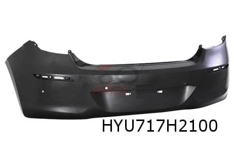 Hyundai i20 (6/12-1/15) achterbumper (te spuiten) (bij PDC) Origineel! 866101J500