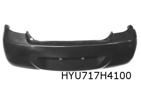 Hyundai i20 (1/09-6/12) achterbumper (te spuiten) Origineel! 866101J000