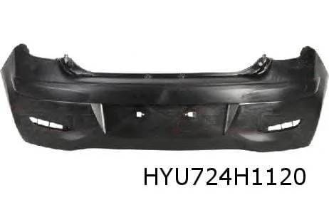 Hyundai i10 (1/11-12/13) achterbumper (Zwart structuur) Origineel!  866110X200