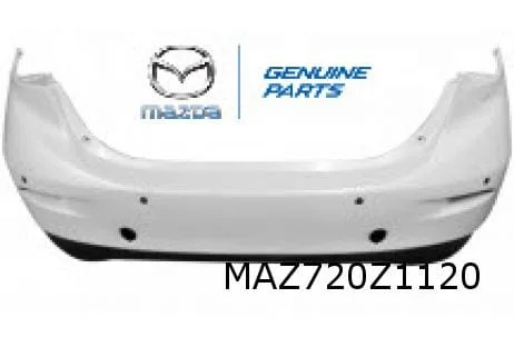 Mazda 3 Sedan (10/13-3/19) achterbumper (te spuiten) (bij PDC) Origineel! BHR250221A8P