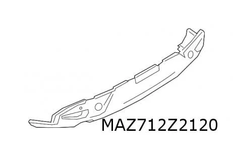 Mazda 3 (3/19-) achterbumper onder (bij PDC) (te spuiten) Origineel! BCKR50222B