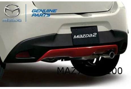 Mazda 2 (4/15-2/20) achterbumper (bij skidplate) (te spuiten) Origineel! DA6C50221BBB
