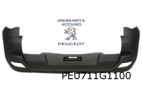 Peugeot 3008 (-1/14) achterbumper (zwart/primer) Origineel! 7410JK