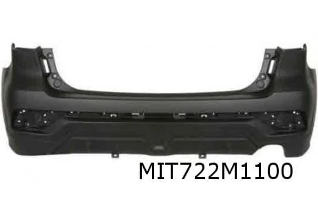 Mitsubishi ASX (1/18-) achterbumper (bij wielkuiplijsten) (te spuiten) Origineel! 6410F201