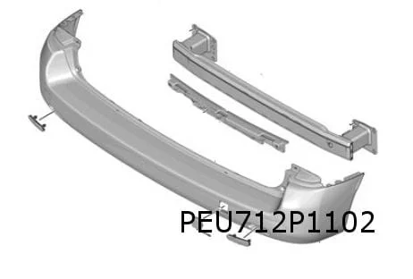 Citroën Jumper/Opel Vivaro achterbumper (Zwart) Origineel! 1614328480