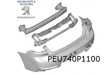 Peugeot 508 (9/18-) achterbumper (Te spuiten) Origineel! 1637752480