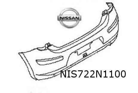 Nissan Micra K13 (11/10-6/13) achterbumper (te spuiten) Origineel! 850221HB0H