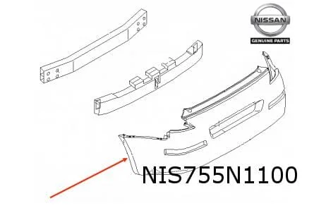 Nissan 350Z achterbumper (te spuiten) Origineel! H5M22CD725
