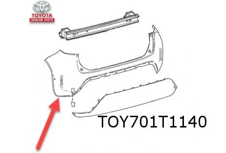 Toyota Yaris Cross (8/21-) achterbumper Origineel! (te spuiten) (Bij PDC) 52159YP919