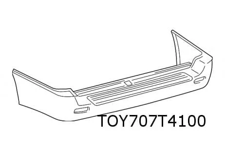 Toyota Land Cruiser 100 (3/98-8/02) achterbumper Origineel! (te spuiten) 521596A914
