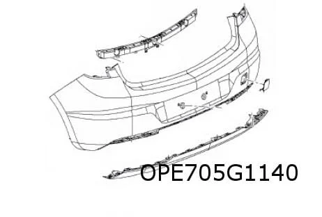 Opel Astra K Sports Tourer (10/15-3/22) achterbumper (bij PDC / bij camera) (te spuiten) Origineel! 39161694