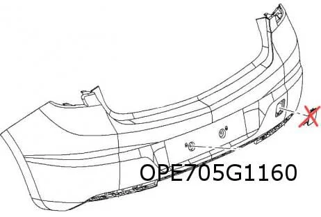 Opel Astra K Sports Tourer (10/15-3/22) achterbumper (bij PDC / bij camera / parkeerhulp) (te spuiten) Origineel! 39161695