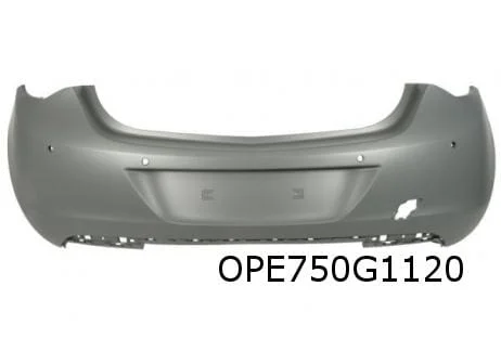 Opel Astra J (12/09-19/12) achterbumper (te spuiten) (Bij PDC) Origineel! 13264420