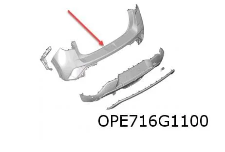 Opel Mokka B (11/20-) achterbumper (te spuiten) Origineel! 168044941T