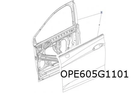Opel Astra K (10/15-2/22) Voorportier links (te spuiten) Origineel! 39160867