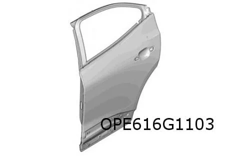 Opel Mokka B (11/20-) (P2QO) Achterportier Links (te spuiten) Origineel! 9837507180