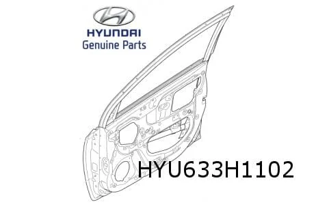 Hyundai i10 (1/14-2/20)  voorportier rechts (te spuiten) Origineel! 76004B9001