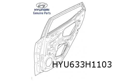 Hyundai i10 (1/14-2/20)  achterportier links (te spuiten) Origineel! 77003B9001