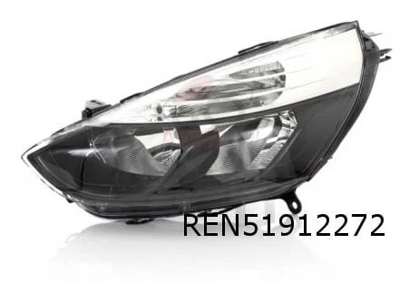 Renault Clio IV (1/13-9/16) koplamp Rechts (zwart accent) "Authentique" Origineel! 260103127R