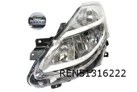 Renault Clio III (2/09-1/11) koplamp Rechts Origineel! 260104392R
