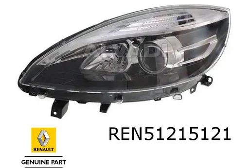 Renault Scenic / Grand Scenic (1/12-11/16) koplamp Links (actieve bochtverlichting) Origineel! 260603590R