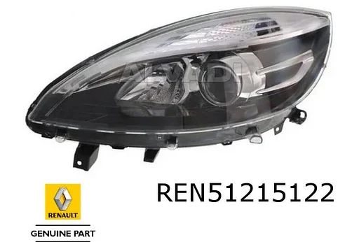 Renault Scenic / Grand Scenic (1/12-11/16) koplamp Rechts (actieve bochtverlichting) Origineel! 260105783R