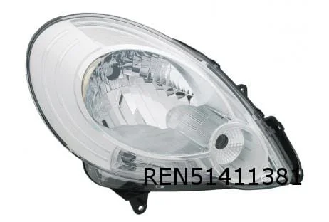 Renault Kangoo (2/08-6/13) Scheinwerfer Links Chrom Original! 7701068181