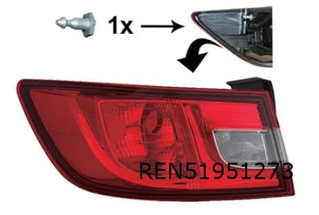Renault Clio IV (1/13-3/15) Achterlicht Links buiten Origineel! 265554091R