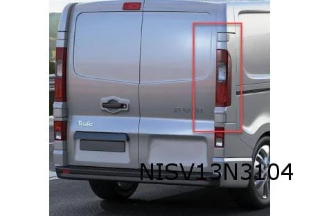 Nissan NV300 (8/16-2/22 X82) sierlijst achterlicht Rechts (geprimered) origineel! 7693400Q1A