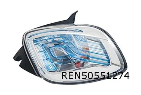 Renault Zoe (1/13-9/19) achterlicht Rechts (met fittingplaat) origineel! 265509696R
