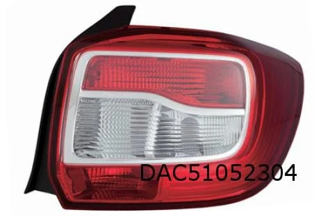 Dacia Logan Sedan (10/12-12/16) achterlicht Rechts (Rood/Wit) origineel! 265501454R
