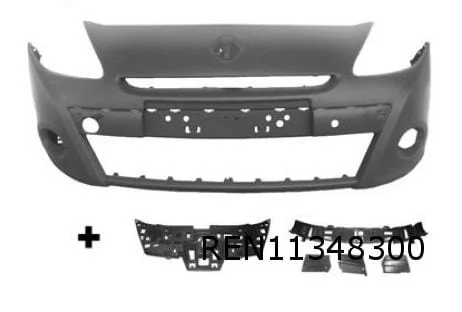 Renault Clio III (2/09-1/13) Voorbumper (te spuiten) (alleen bij 15'' wielen) origineel! 620224634R