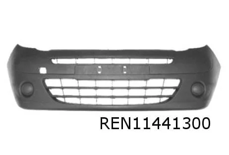 Renault Kangoo (2/08-6/13) voorbumper (-ml) (donkergrijs) (compleet met sierlijsten) origineel! 7701478128
