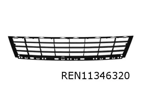 Renault Clio III (2/09-1/13) (phase II) voorbumpergrille midden (voor 16'') onder origineel! 622546373R