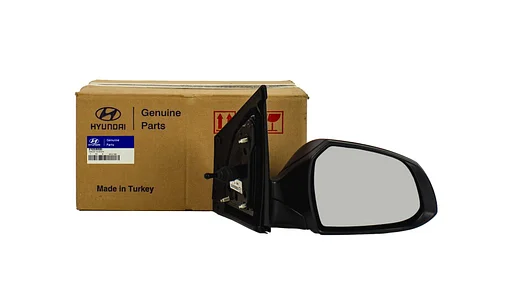 Hyundai i10 (1/14-2/20) spiegel Rechts (Hmb) (Zwart) Origineel! 87620B9000