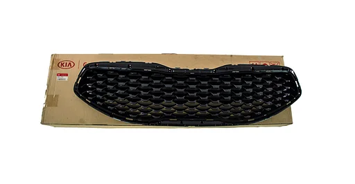 Kia Venga (2/15-3/19) voorbumpergrille boven (glanszwart) Origineel! 863511P500