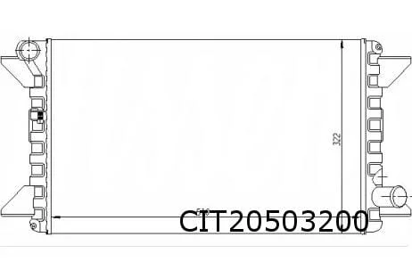 Citroën C15 (-6/88) / Visa (-7/87) (1.0/1.1/1.4) radiateur OES! CIT20503200