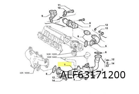 Alfa Romeo / Fiat / Lancia EGR-Koeler OES! ALF63171200