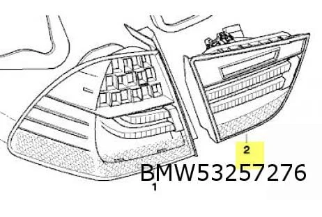 BMW 3-serie Touring (9/08-10/12) Achterlicht Rechts binnen (LED) OES! 63217289434