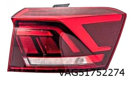 Volkswagen T-Roc (10/17-2/22) achterlicht Rechts buiten (donker) OES! 2GA945096A
