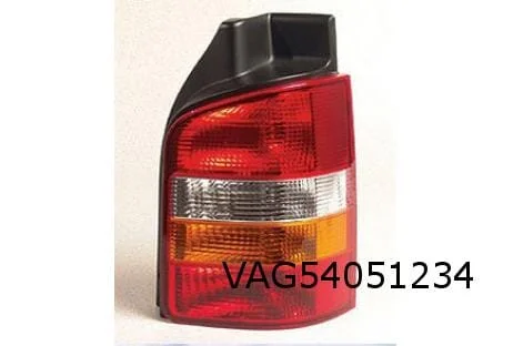 Volkswagen T5 (7/03-10/09) achterlicht Rechts (rood / oranje) (bij achterklep) OES! 7H0945096J