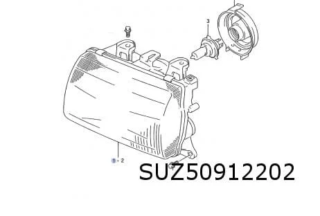 Suzuki Alto SH (6/94-4/02) koplamp Rechts (el.) OES! 35120M70F30