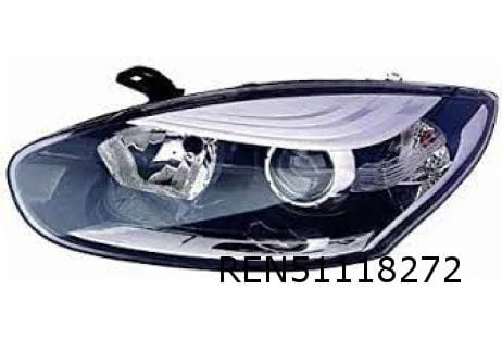 Renault Megane III (1/14-) koplamp Rechts (boven chrome / onder chrome) (Limited / Bose) OES! 260100923R